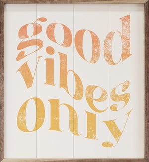 Good Vibes Only Gold White